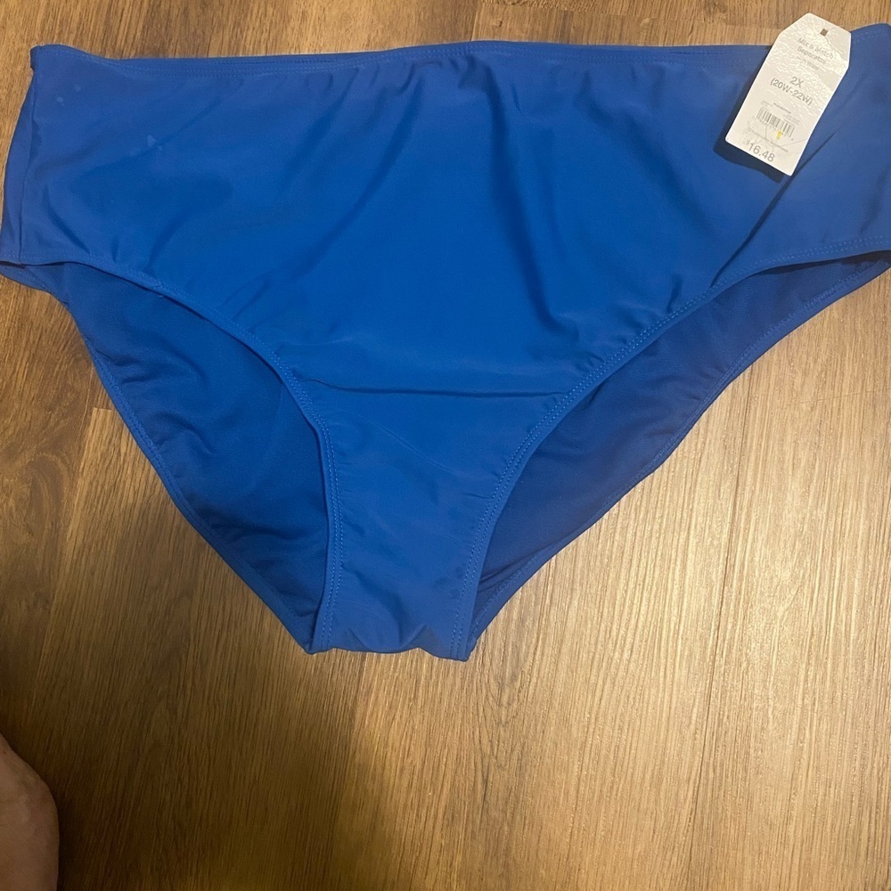 Time and Tru Bikini Swim Bottom NWT Size 2X flaw see photo